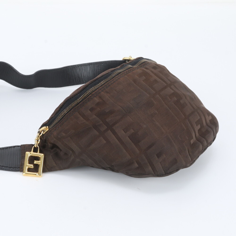 Fendi Zucca Leather Body Bag, Waist Pouch, Shoulder Brown, Men's & Women's - Picture 5 of 9